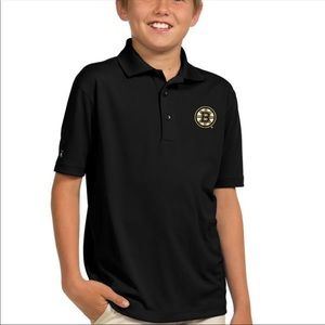 Bruins Polo Black Wicking
